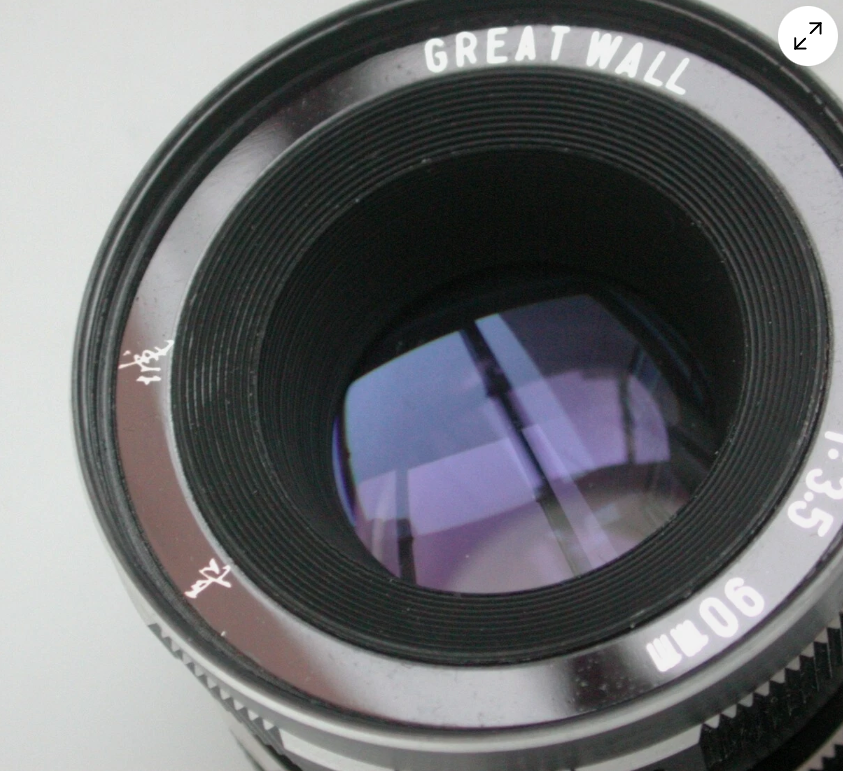 China Great Wall 90mm/3.5 39 Screw Mount SLR lens with Minolta MD Adapter